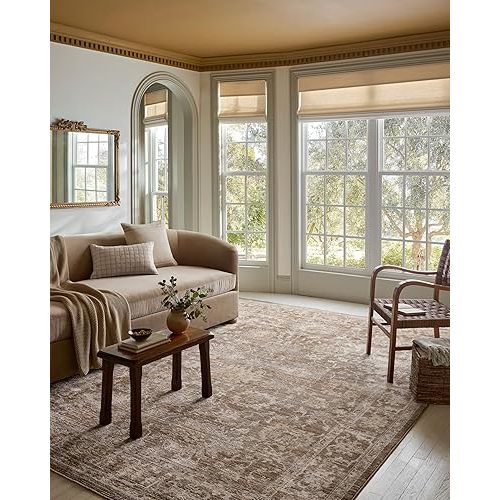 Loloi Magnolia Home by Joanna Gaines Pace Collection PAC-01 Bark/Natural 5'-3" x 7'-6" Area Rug