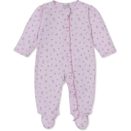 Kissy Kissy Baby Boys and Girls 100% Pima Cotton Garden Roses 2-Way Zip Front Footie Pajamas