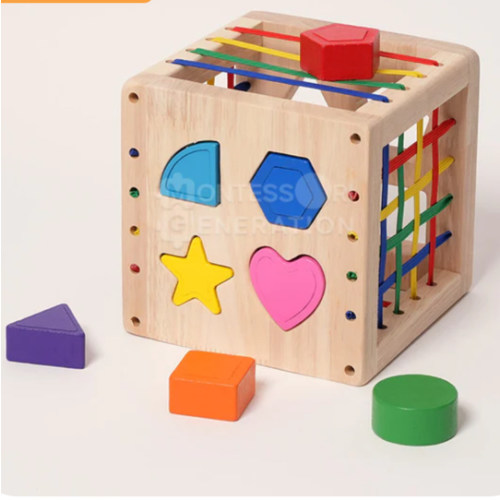 Montessori Wooden Sorting Cube - For Curious Little Minds