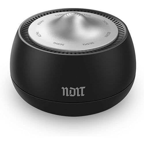NDLT Portable Electronic Tibetan Singing Bowl, 8 Healing Frequencies (369-963Hz), Auto & Manual Modes, Vibration Therapy with Timer, USB-C Rechargeable Meditation Device for Yoga, Relaxation and Reiki