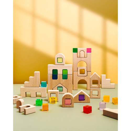 Barca Block Set - Maison Rue - Colorful Wooden Block Set