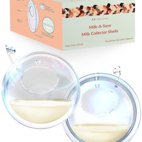 Idaho Jones Breast Milk Collector Shells | Soft Milk Catchers | Don't Waste Your Milk in Nursing Pads, Save it with Milk-A-Save | Recolector de Leche Materna