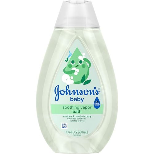 Johnson's Baby Soothing Vapor Bath with Calming Aromas to Relax Babies, Gentle No More Tears Formula, Soothes & Comforts Baby, Hypoallergenic, No Added Parabens, Sulfates & Dyes, 13.6 fl. oz