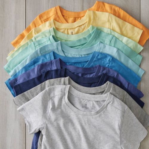 Honest Baby 8pk Rainbow Organic Cotton Short Sleeve T-Shirt - 3-6M