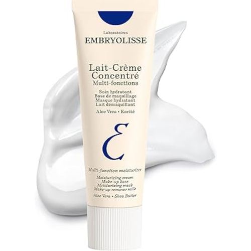 Embryolisse Lait-Crème Concentré, Multifunction Daily Face Moisturizer and Makeup Primer, Suitable for All Skin Types. French Face Cream With Shea Butter & Aloe Vera
