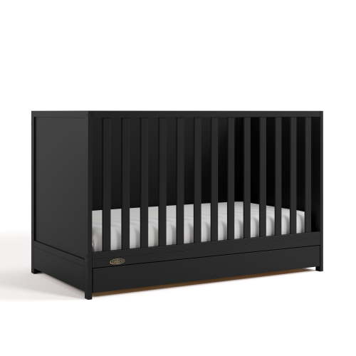 Graco Theo 3-in-1 Convertible Baby Crib with Drawer, Black