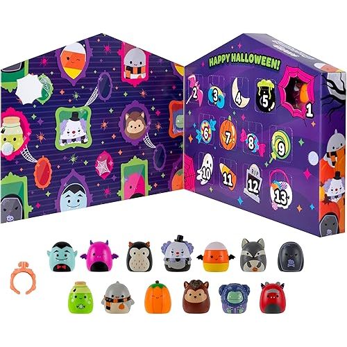 Squish-a-longs Halloween Countdown Calendar – Includes 13 Mini-Squish (Wave 3)