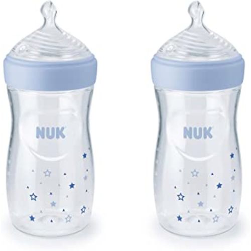 NUK Simply Natural Baby Bottles, 2 Count (Pack of 1)