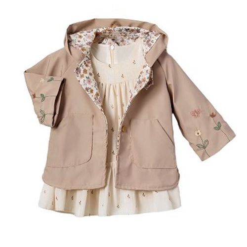 Adorable Little Girls' Dress - Perfect for Dressy Event, Summer and Fall 2-Piece Girls' Outfit