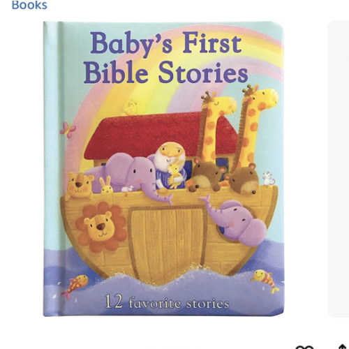 Baby's First Bible Stories Padded Board Book - Gift for Easter, Christmas, Communions, Newborns, Birthdays, Beginner Bible