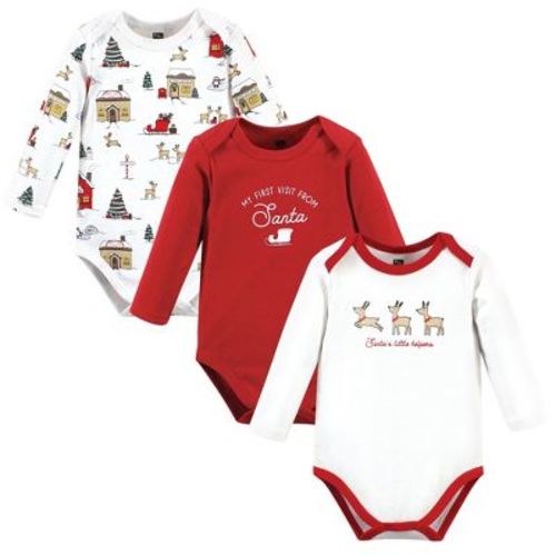Luvable Friends Hudson Baby Long-Sleeve Bodysuits 3pk, Polar North, 3-6M