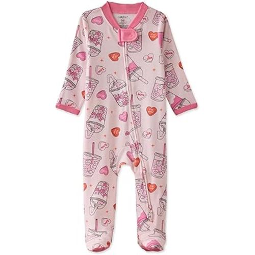 Butterblu Scout Sleep & Play 100% Organic Cotton Footed Zip Front Sleeper Pajamas for Baby Boys, Girls, Unisex
