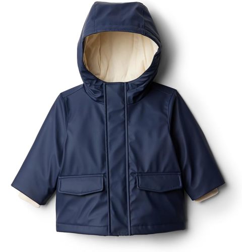 Amazon Essentials x Sofia Grainge Toddler and Baby Boys' Water-Repellent Rain Jacket with Quilted Lining
