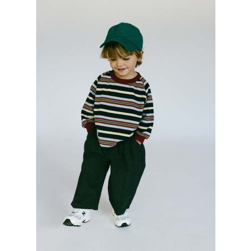 Retro Stripe Long Sleeve- Navy – Fostered Collection