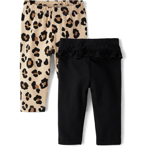 The Children's Place Baby Girls' and Newborn Knit Pull on Pants
