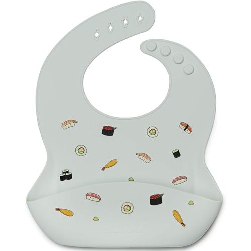 Loulou Lollipop Soft, Waterproof Silicone Feeding Bib for Babies and Toddlers