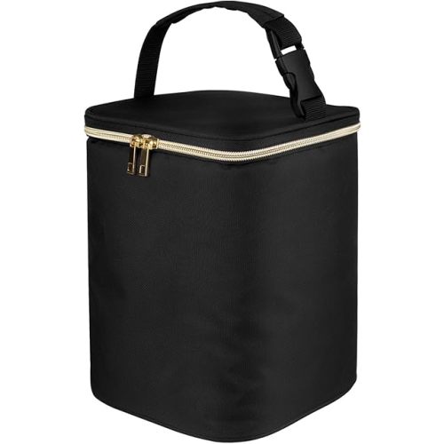 Teamoy Breastmilk Cooler Bag, Baby Bottles Bag for up to 4 Large 9 Ounce Bottles, Perfect for Working Mom Mother, (Bag ONLY), Black