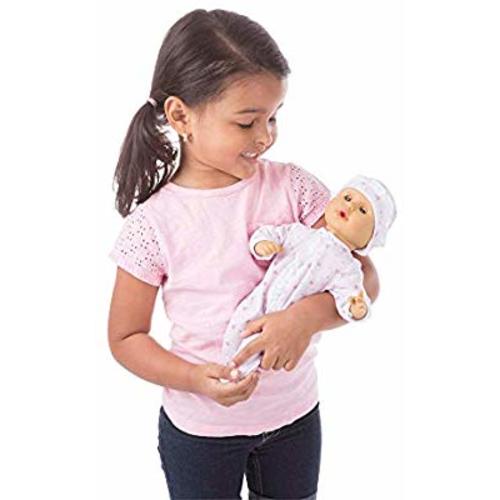 Melissa & Doug Mine to Love Mariana 12-Inch Baby Doll (Romper and Hat Included, Great Gift for Girls and Boys - Best for Babies, 18 Month Olds, 24 Month Olds, 1 and 2 Year Olds)