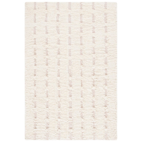 Willa Arlo™ Interiors Stephane Striped Flatweave Area Rug in Pink/Ivory & Reviews | Wayfair