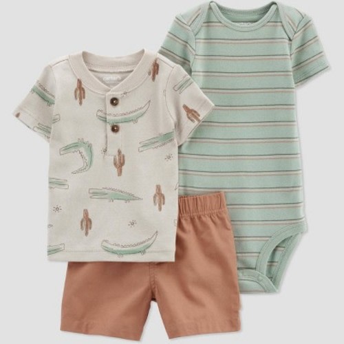 Carter's Just One You®️ Baby Boys' Desert Top & Bottom Set - Brown