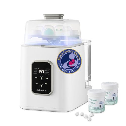 Baby Bottle Washer + 240 Detergent Tablets Bundle