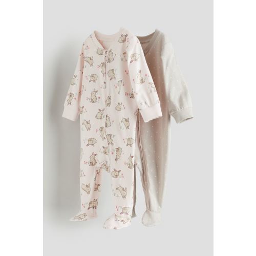 2-pack Zip-up Pajama Jumpsuits