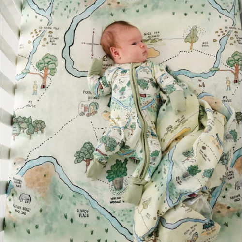 Hundred Acre Woods Bamboo Crib Sheet – Little Crowns & Capes