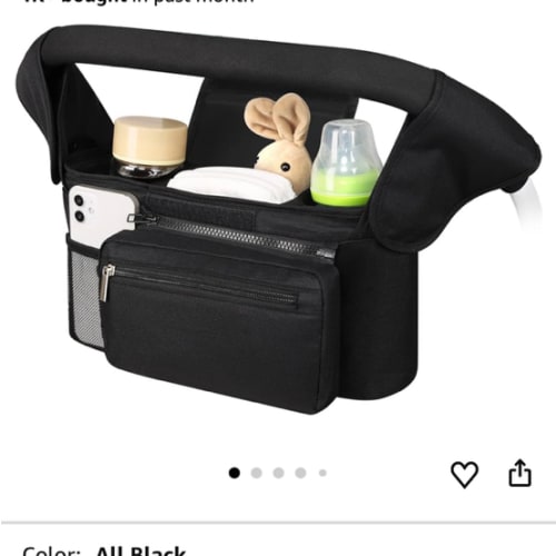 Accmor Universal Stroller Organizer with Insulated Cup Holder Detachable Phone Bag and Shoulder Strap,Stroller Bag Caddy Organizer Fits for Uppababy, Baby Jogger, Britax Strollers