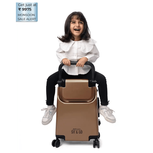 Kids Ride-On Suitcase | Rustic Bronze | Butt Baby Sit & Go®