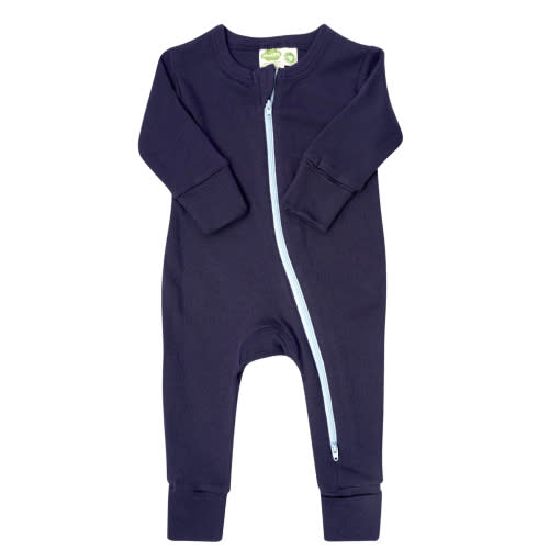 Organic Essentials '2-Way' Zip Romper - Long Sleeve