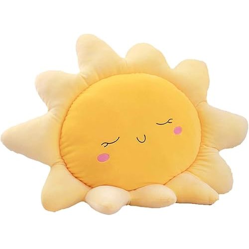 Cuddly Decoration Hugging Pillow Cushions for Bedrooms Sofa, 35-45 cm, Yellow Sun Cushion