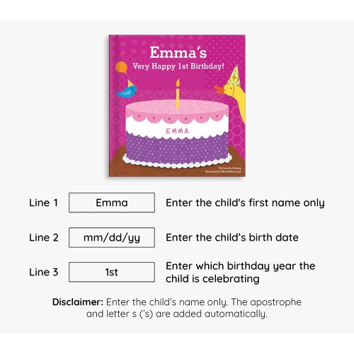 My Very Happy Birthday Personalized Book for Girls