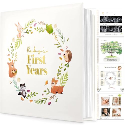 Baby Book Keepsake, First 5 Years Baby Memory Book Girl, Boy Journal (Muse)