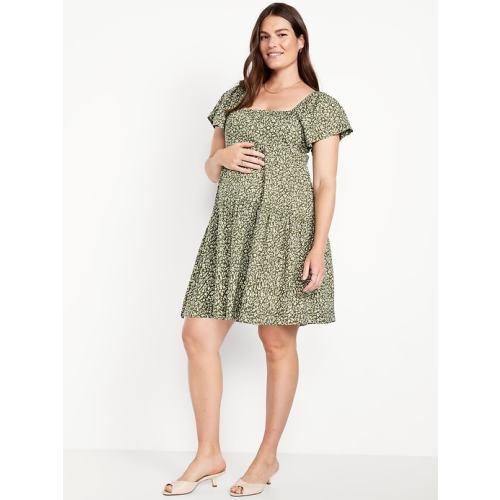 Maternity Square-Neck Mini Dress | Old Navy