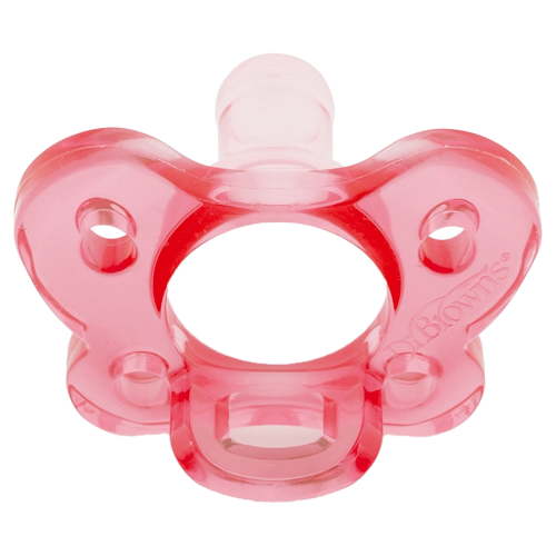 Dr. Browns Pacifiers, Silicone, Same Shape As Bottle Nipple, 0M+, Pink, 2 Count