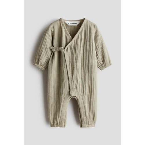Cotton Muslin Romper Suit, Newborn