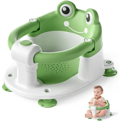 Baby Bath Seat for Babies 6 Months & up Non-Slip Toddler Bath Seats for Sitting Up Infant Bathtub Chair with Suction Cups and Soft Cushion for Baby Shower Tub Seat