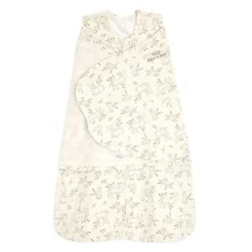 HALO 100% Cotton Sleepsack Swaddle, 3-Way Adjustable Wearable Blanket, TOG 1.5, Lullaby Forest, Newborn, 0-3 Months