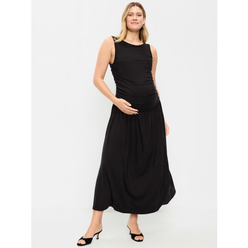Maternity Drop-Waist Fit & Flare Dress