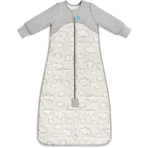 Love to Dream Sleep Bag, Super Soft Temp Regulating Sleeping Sack, 2.5TOG, a Warm Wearable Blanket eliminating The Need for Loose Blankets (Gray Daydream, 6-18 Months)
