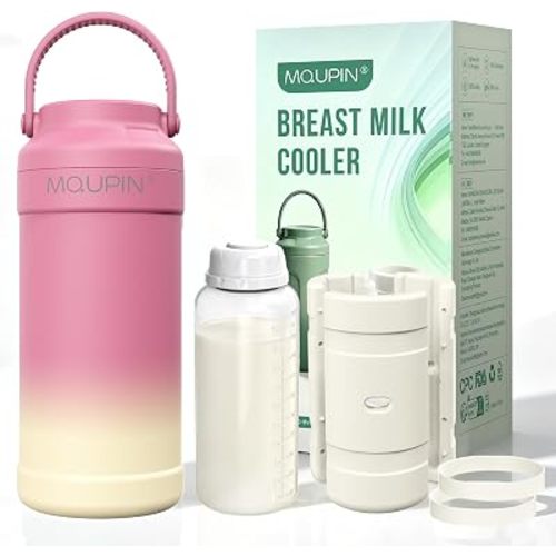 MQUPIN Portable Milk Cooler, 11oz Lightweight Cooling Storage