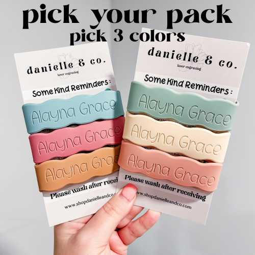 YOU PICK COLORS : Silicone Bottle Labels 3 Pack, Baby Bottle Label, Personalized Labels, Daycare Labels, Back to School