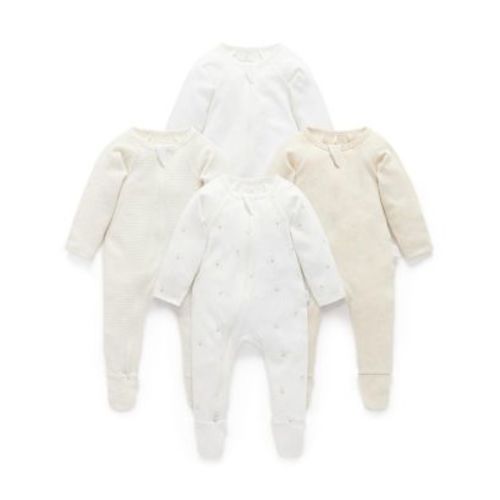 Unisex 4 Pack Zip Footie - Baby