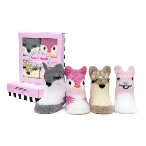 Forest Friends 4 Packs Infant Socks