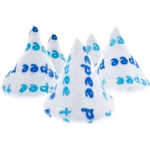 Beba Bean - Pee Pee Teepee for Baby Boy - Reusable & Washable Pee Shield for Diaper Changing - Baby Shower Gifts for Boys - Text Cotton Cloth - Laundry Bag - Set of 5 Covers