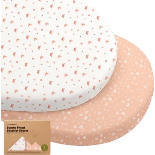 2-Pack Soothe Fitted Bassinet Sheets