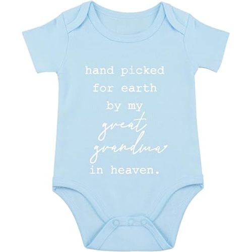 listery Hand Picked For Earth By My Great Grandpa Bodysuit New Boys Baby Girls By My Great Grandpa Newborn