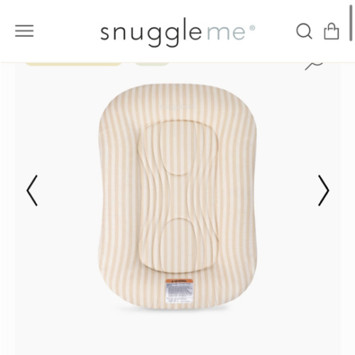 Infant Lounger Wave | Oat Stripe