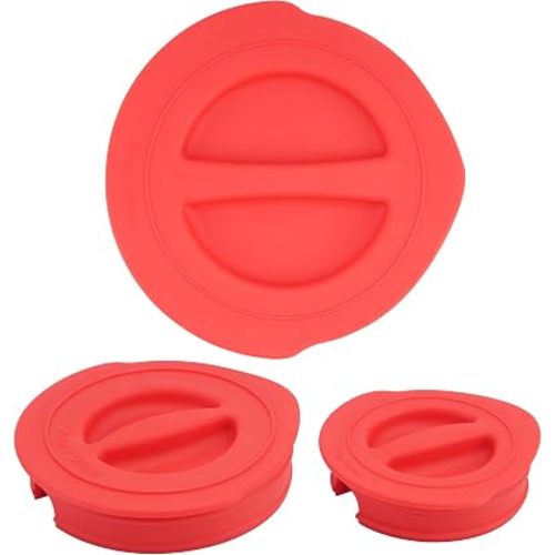 Silicone Replacement Lid Only Fit For Anchor Hocking 1-Cup, 2-Cup, 4-Cup Glass Measuring Cup, Reusable & Durable, Dishwasher, Microwave Safe (Cup not Included)