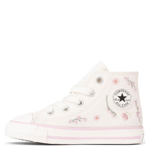 Converse Chuck Taylor All Star Boho Floral High-Top Sneaker - Baby / Toddler - Vintage White / Summit Pink | Journeys